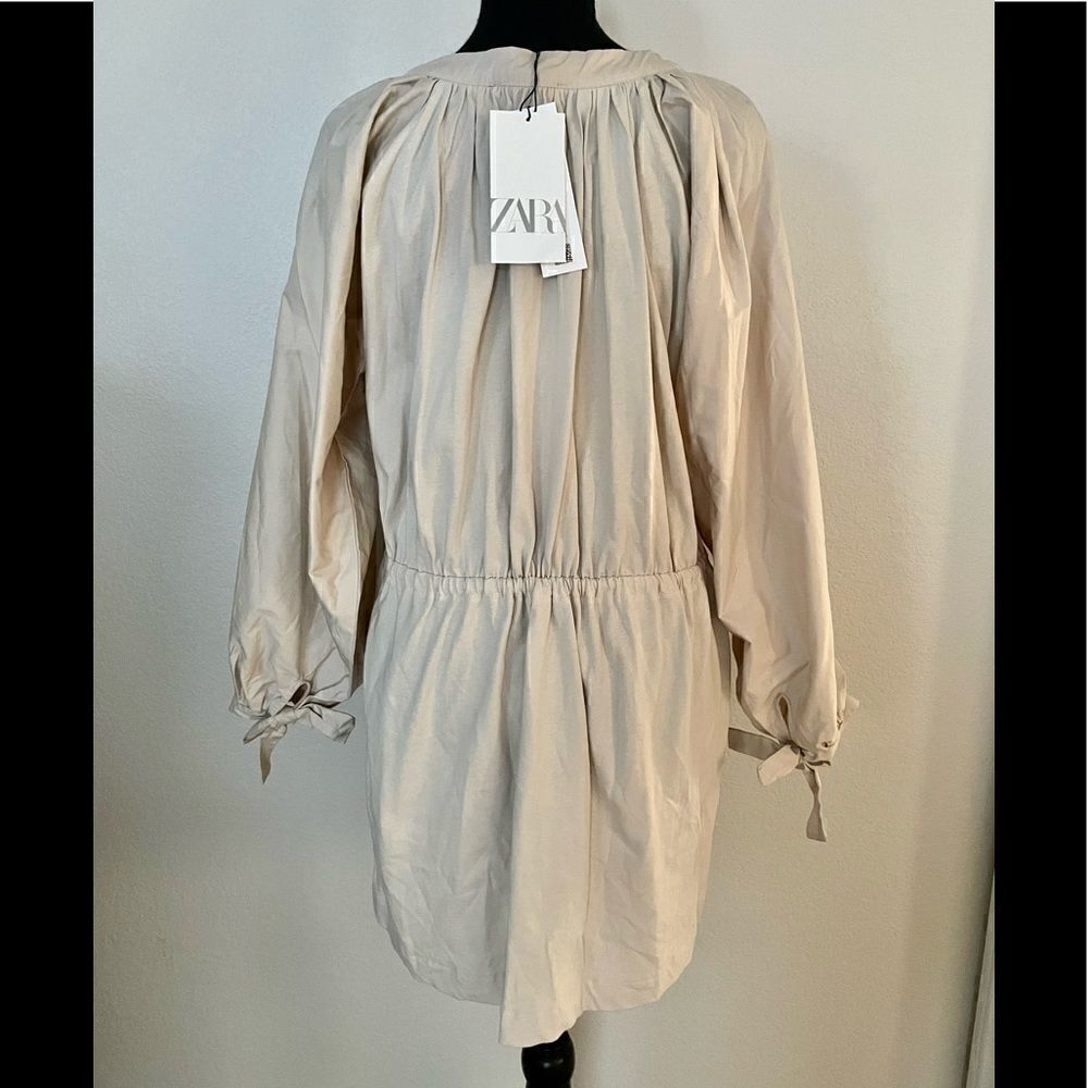 NWT Zara Combined Dress With Buttons - Picture 7 of 10